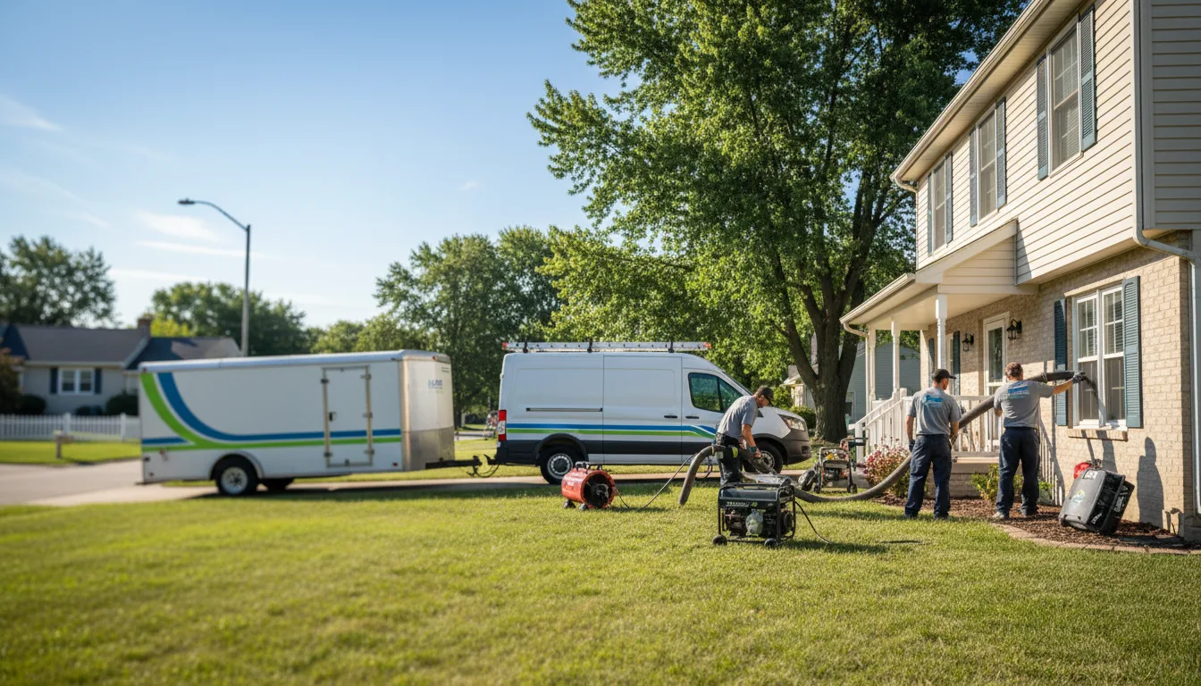 Flooded Basement Restoration And Cleanup With Repair in Hebron, OH near me